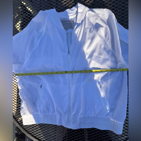 Athleta Amalfi UPF Bomber | Sheer White | Size XL - Picture 8 of 11